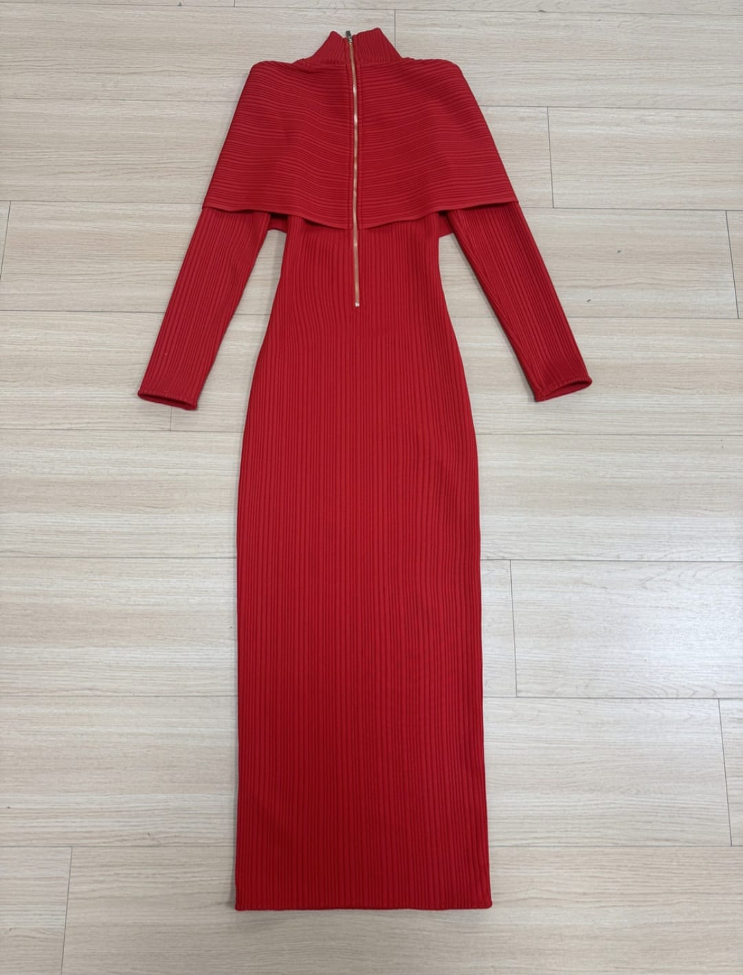 Red long gown
