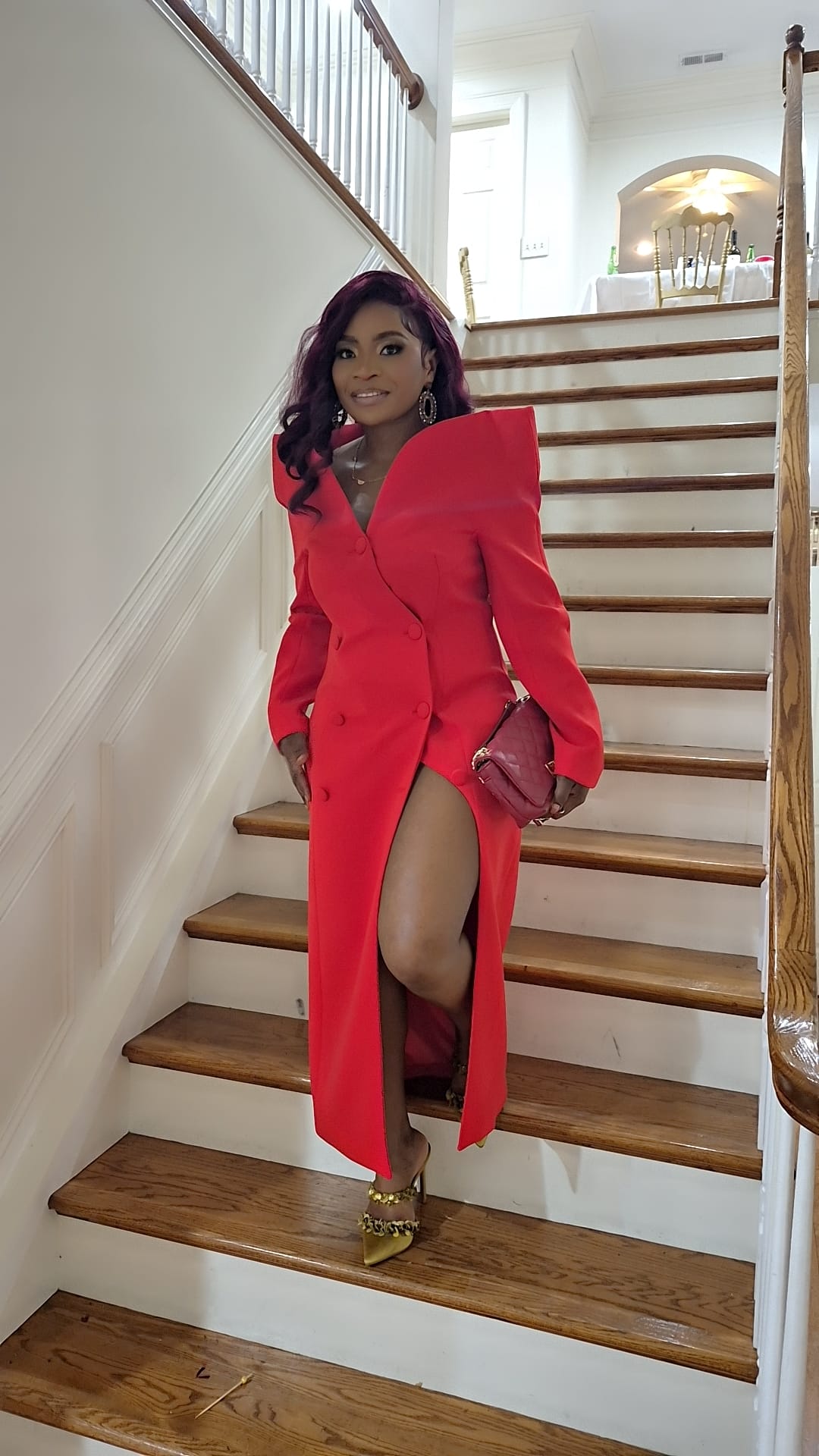 Sharon Red Blazer