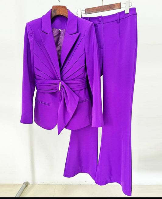 Purple stylish suit