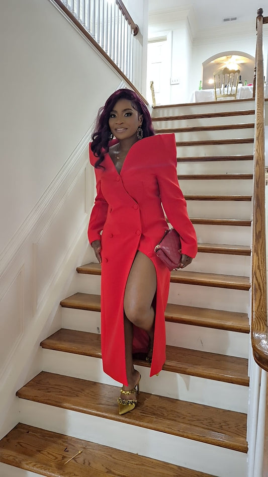 Sharon Red Blazer